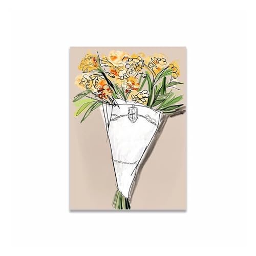 Tableau nature petites fleurs fraîches pour salon moderne - 2