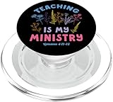 Christliche Lehrerin Lehrministerium Wildflower Jesus Pastor PopSockets PopGrip für MagSafe