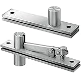 Door Pivot Hinges 360 Degree Rotation Heavy Duty Hinges for Wood Doors,Hidden Door Pivot Hinge Stainless Steel Pivot Hinge System