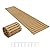 APRILSOUL 20FT Wooden Garden Pathway, Outdoor Roll Out Walkway Path for Patio,Lawn,Backyard,Beach,Wedding