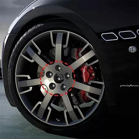 Coprimozzo Alfa Romeo 50mm - Per Mito, Giulietta, Stelvio - Set 4 Pezzi, ABS E Metallo