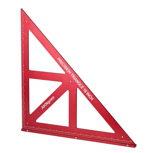 AKNgoes Precision Triangle Square 18inch, Metric & Imperial Scale Framing