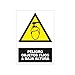 S21 Señalización ADR2385.G Señal peligro objetos fijos a baja altura, Multicolor