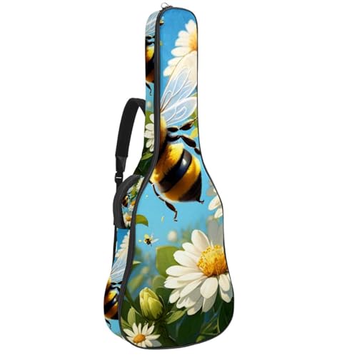 Étui de guitare étanche avec poche de rangement pour guitare acoustique 106,7 cm