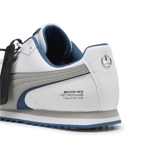 PUMA Men's Mercedes AMG Petronas F1 Roma Via Shoes, Flat Dark Gray-Fizzy Green, 7.52