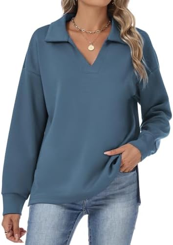Womens Sweatshirts Airlayer Tunic Tops Long Sleeve Hoodies V Neck Loose Pullover Sweaters 2025 Fall Fashion Outfits