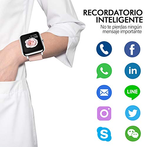 Smartwatch Pulsera Inteligente Mtq Reloj Inteligente Deportivo Reloj  Deportivo Pantalla Táctil Impermeable Ip67 Monitores Actividad Pulsómetro  Presión Arterial Monitor Calorías Sueño Podómetro Gps Monitor Pasos Reloj  Mujeres Hombres - Sellecto