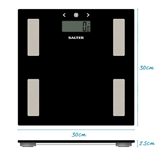 Salter Black Glass Analyser Bathroom Scale - Image 3