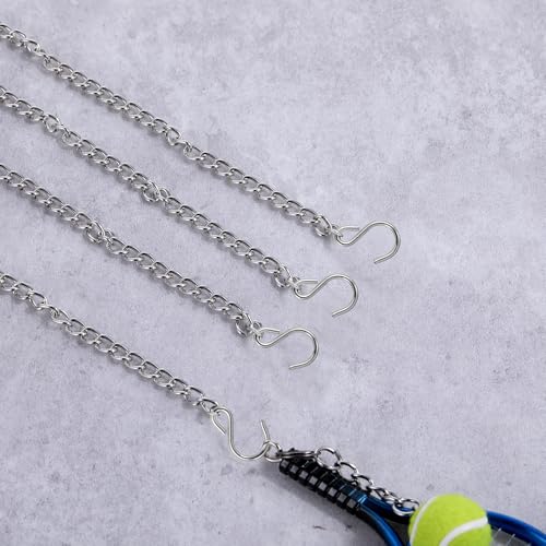 Image of 6 Pcs Stain Glass Window Hanging Chain, 20 Inch Hanging Chains with Hooks, Picture Chain, Outdoor Decorative Chains for Walls Gardens and Kitchens