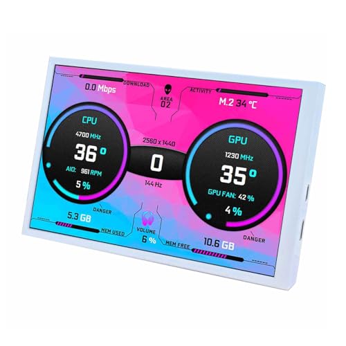 VSDISPLAY 8 Pouces 1280x800 IPS LCD Moniteur pour DIY CPU GPU Température Écran d'ordinateur