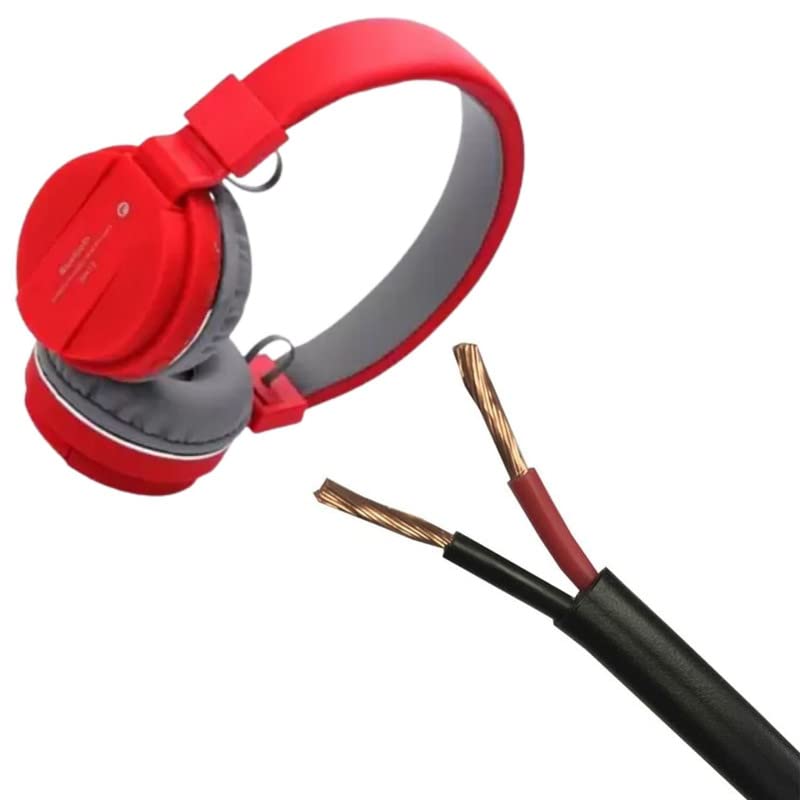 Cospex Combo Pack of 2 Items - Comfortable On-Ear Bluetooth Wireless Headphone, Flat 2 core Copper Wires Cable 1mm for Domestic and Industrial Electric Connections up to 1500 watts 2 Meter-image-38