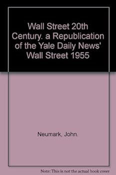 Hardcover Wall Street 20th Century Book