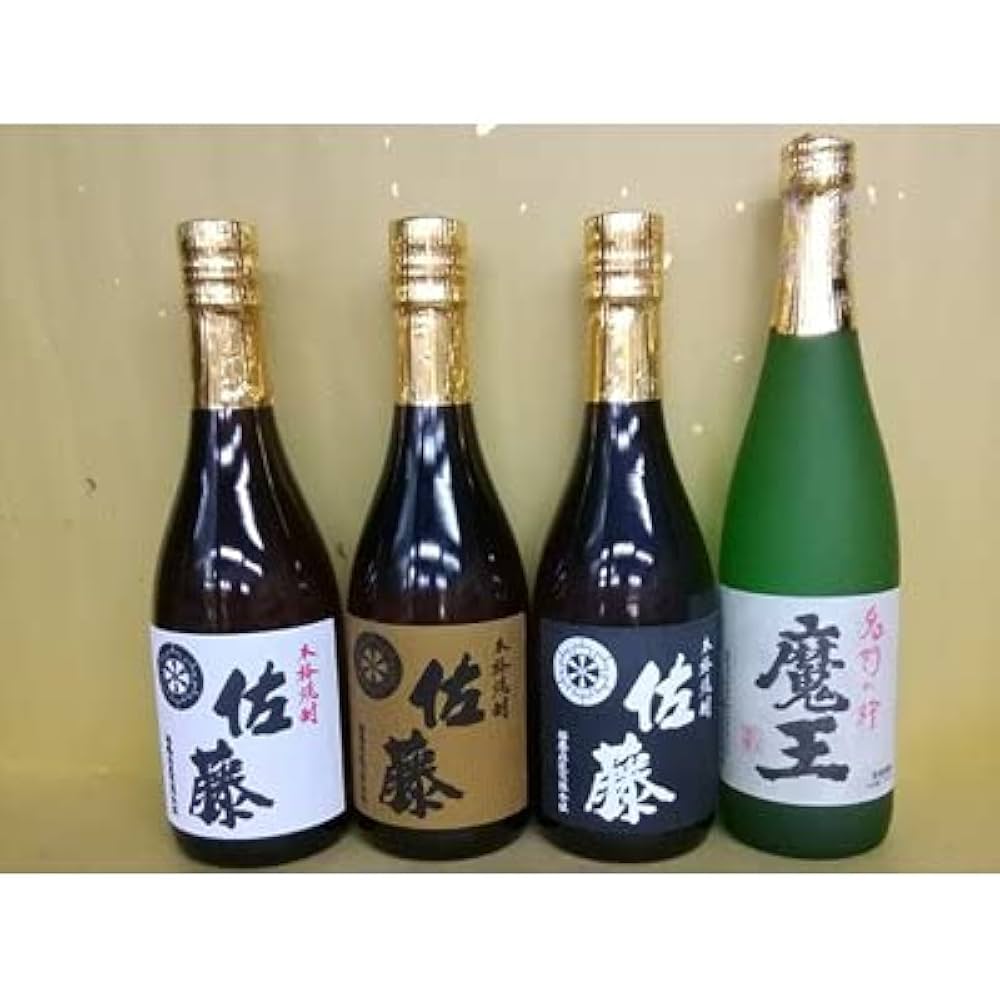 魔王、佐藤白黒セット Amazon.co.jp: 焼酎 魔王 佐藤 黒 佐藤 白 佐藤 麦 720ml 4本