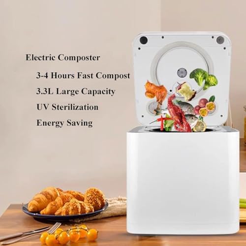 Composter, Compost Bin, Indoor Food Composter, Food Cycler Compost Machine - Transform Waste into Compost with a Single Button Countertop Bin - Image 3