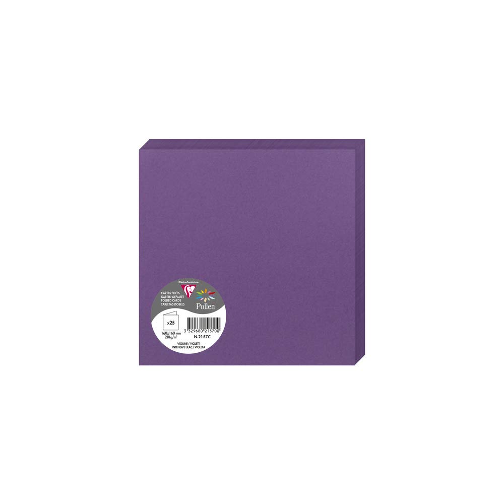 Pollen Folded Cards 160x160mm Lilac (Pack of 25) — image 1