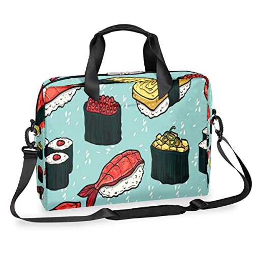 Funda portátil 13 14 15 16 pulgadas diseño sushi bolso bandolera acolchado