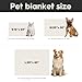 Horaldaily Pets Flannel Blanket, Beige Flowers 3D Textured Soft Fuzzy Fluffy Plush Cozy Fleece Premium Blankets for Dog Cat Puppy Kitten Couch Protection, 20x30
