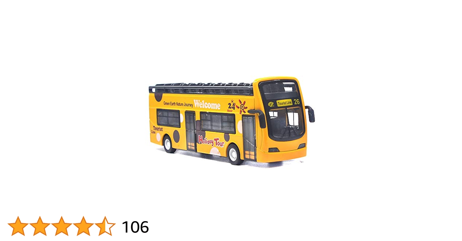 カーズ オーバーサイズ DOUBLE DECKER BUS Amazon.com: 1/42 Diecast Bus Toys Cars, Metal Double Decker