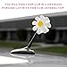 ZNDAW Daisy Car Antenna Topper, EVA Foam Daisy Antenna Decoration Rearview Mirror Dangler, Automotive Roof Toppers Lovely Flower Aerial Ball Cute Dashboard Accessory for Women Men (White)