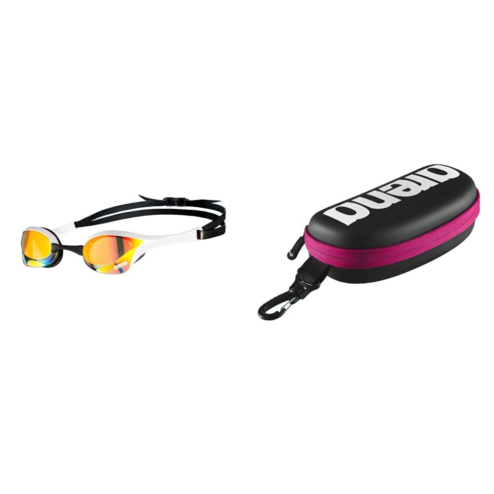 arena Cobra Ultra Swipe Mirror Occhialini Nuoto da Gara Unisex Adulto, Occhialini Piscina con Lenti a Specchio Curve, Anti-Appannamento, Protezione UV, 5 Ponti Nasali Intercambiabili