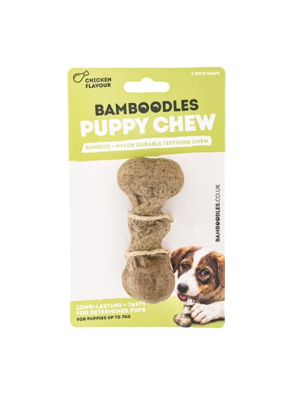Bamboodles Puppy Dog Chew - Chicken Flavour, Brown, I Bone - 1 Pack