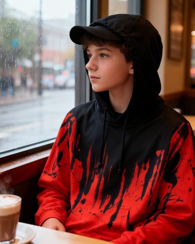 Image of Lovekider Boys Hoodie Kids 3D Print Graphic Pullover Sweatshirt 6-16 Years