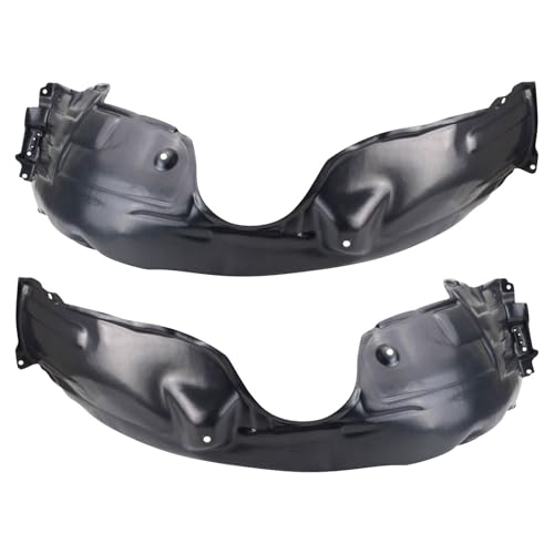 Image of TRQ Front Driver and Passenger Side Inner Fender Liner Set Compatible with 2012-2014 Toyota Camry SE