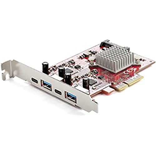Startech.com 4-Port Usb Pcie Card - 10Gbps Usb Pci Express Expansion Card W/ 2 Controllers - 2X Usb-C & 2X Usb-A Ports (Usb 3.2/3.1 Gen 2) - Usb/Usb-C Pci-E Card - Full Profile (Pexusb312A2C2V) #TOP16