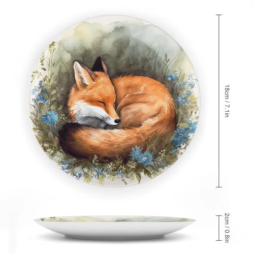Plato decorativo de porcelana Bone China de 7 pulgadas miniatura 2