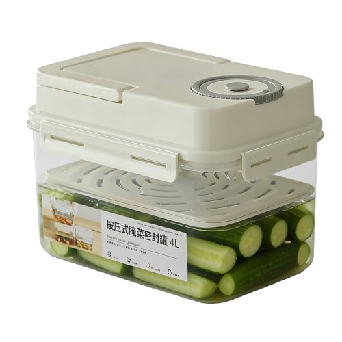 Generic - Récipient à cornichons – Rangement de type presse, pot coréen pour fermentation, boîte de décapage avec de préservation interne, outil de cuisine, bac de conservation pour choucroute et légumes