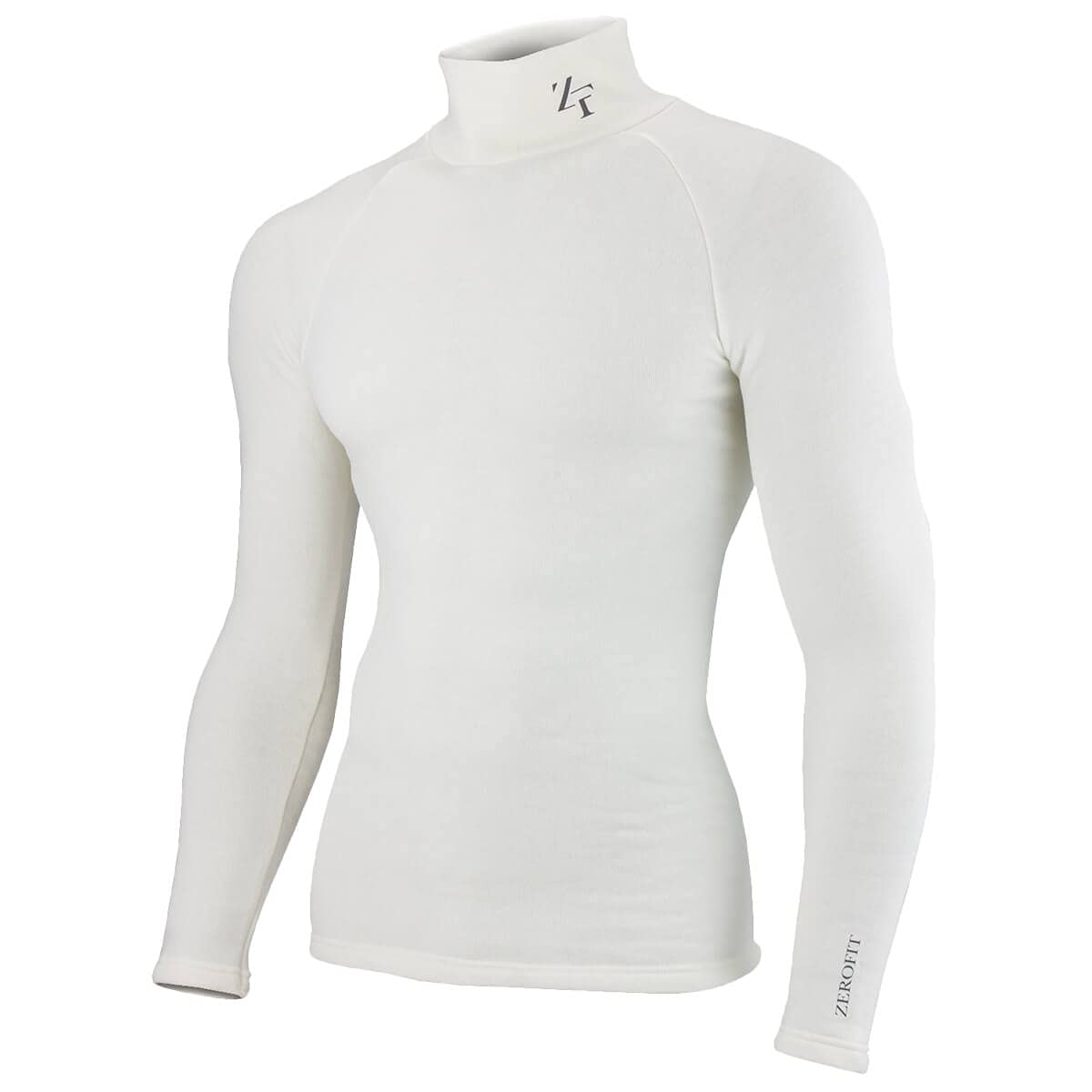 Zerofit Men's White 2026 Heat Rub Ultimate Mock Neck Baselayer - Xxl