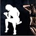 Produktbild Pbbzl Gym Aufkleber Hantel Fitness Aufkleber Bodybuilding Vinyl Wandtattoos Dekor Wandbild Gym Aufkleber 35X58 Cm