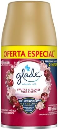 Glade Aromatizador de Ambiente Automático, Odorizador de Ambiente, Frutas e Flores Vibrantes, Refil 260ml Menor preço em Glade Aromatizador de Ambiente Automático, Odorizador de Ambiente, Frutas e Flores Vibrantes, Refil 260ml