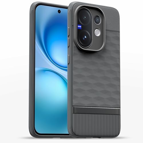 Image of Outlouders Back Cover for Vivo V60 5G / Vivo T4 Pro 5G | Full Camera Protection | TPU Soft Flexible Shockproof Bumper Case (Grey)