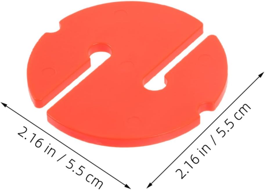 3pcs Orange Round Dive Rope Markers – Underwater Line Directional Guide for Cave and Technical Diving Safety Gear
