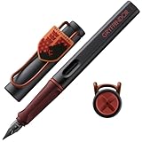 Lamy safari Harry Potter Gryffindor™ Füller – Special Edition Füllhalter mit Wappen des Hauses - Stahlfeder in Strichbreite M – mit ergonomischen Griff – inkl. Tintenpatrone T10 blau – Rechtshänder