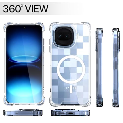 Image of Amazon Basics Back Cover for iQOO 15R 5G Mag-Safe Shockproof PC + TPU Protective Case Magnetic Support Bumper Case (Transparent Mag-Safe)