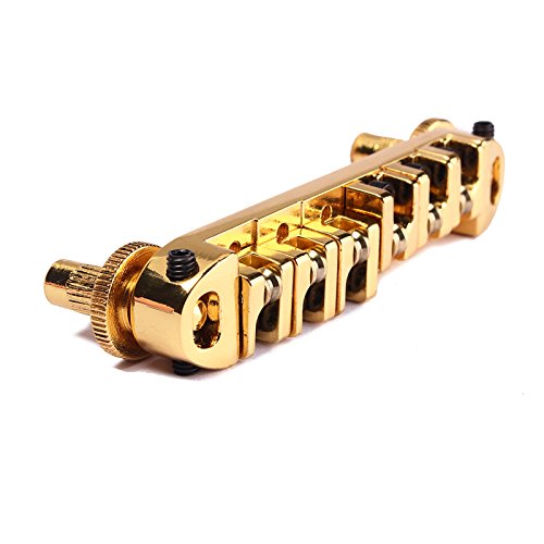 Alnicov Chevalet Tune-O-Matic Doré Tête De Tigre + Cordier Pour Guitare Électrique Style Les Paul – Look Luxe & Précis