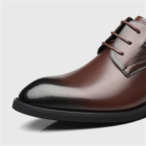 Men's Formal Oxfords Leather Height Increase Shoes Lace-Ups Classic Business Shoes Non-Slip Elevator Shoes for Office Wedding4