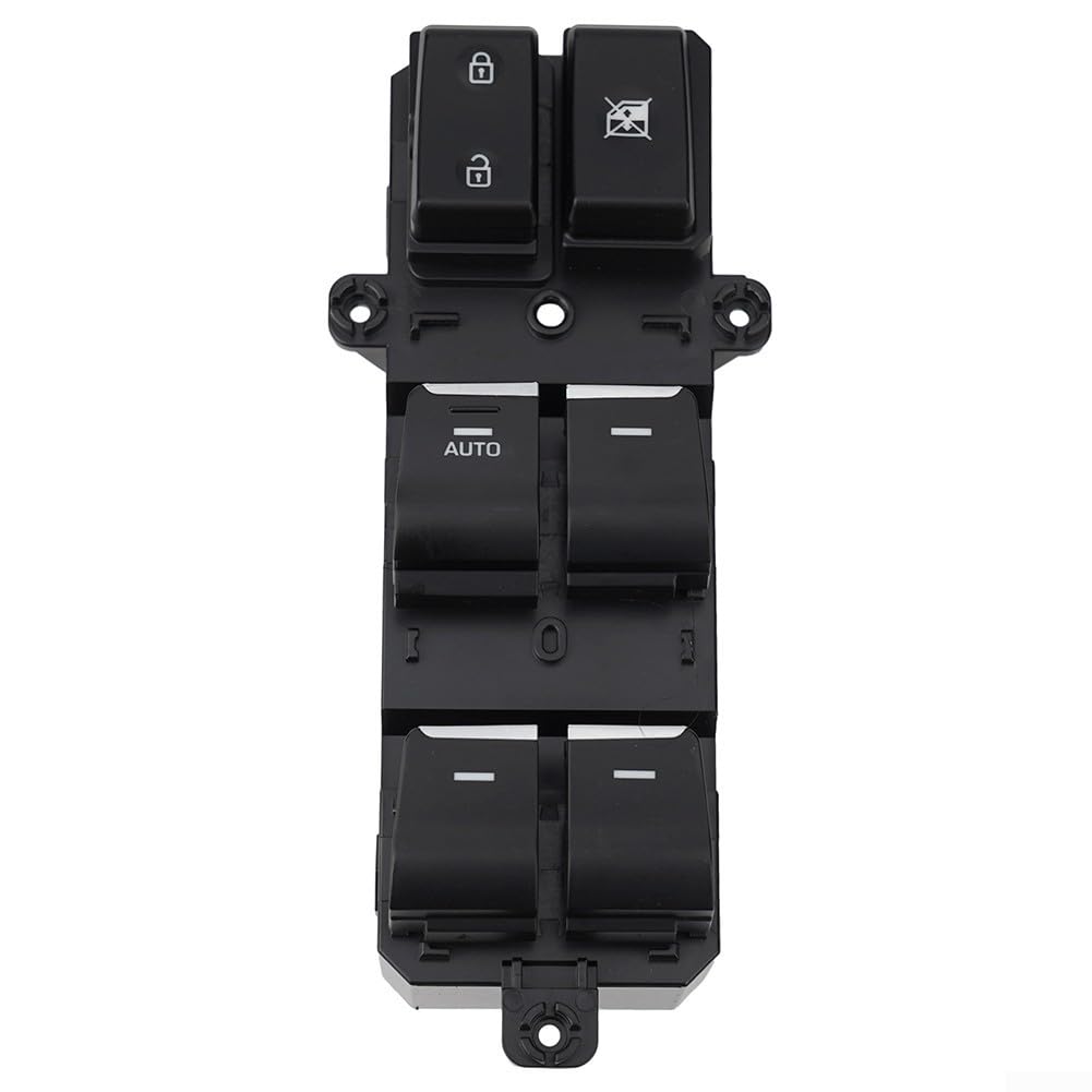 Commutateur de vitre électrique côté conducteur pour Hyundai Tucson 2016 2017 2018 LHD avec fonction de haut en bas automatique remplace OEM 93571-d3000 noir ABS plastique installation directe pièce