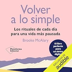 Diseño de la portada del título Volver a lo simple