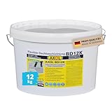 AXOL 1K Flüssigkunststoff Kieselgrau Dachsanierung 12 kg Dachfarbe Dachbeschichtung zum Abdichten von Eternit-Platten Faserzement