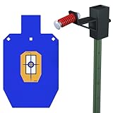 Atflbox AR500 Steel Target for Shooting, 1/2 inch Thick Metal Torso with T-Post Targets Hanger, High Caliber Torso Silhouette Metal Targets for Precision Shooting (C- T12x20 inch with Target Hanger)