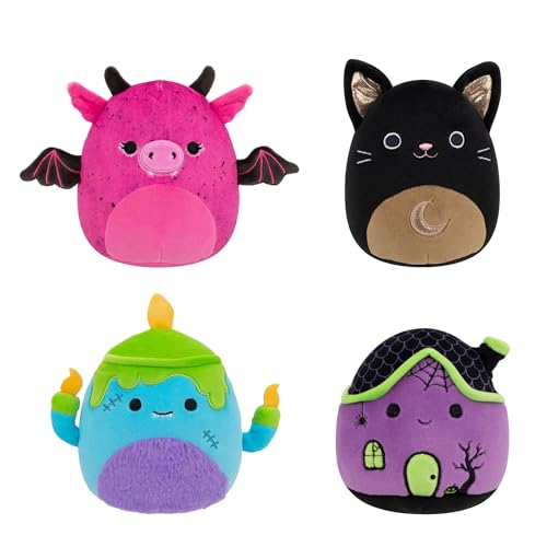 Squishmallows Original Halloween 4-Pack Official Jazwares Plush (Little) (Amazon Exclusive)