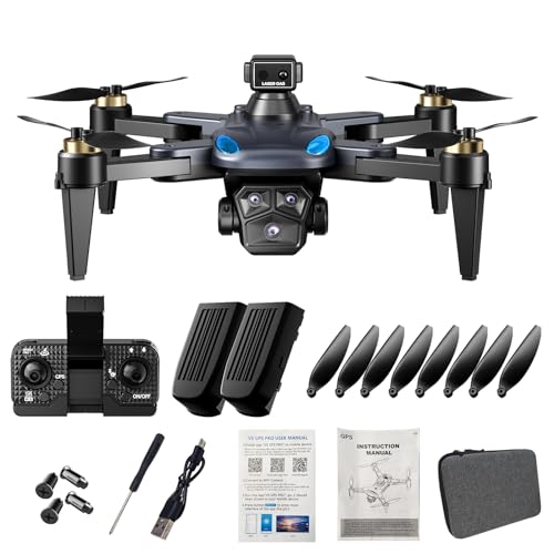 GPS Drone with 4K Dual Camera for Adults,Foldable HD Drones for K...