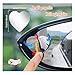 2 Pcs Cars Heart Shaped Blind Spot Mirrors Car,Heart Shaped Wide Angle Convex Rearview Side Mirrors for Enhanced Safety,Car Accessories for Cars Suvs and Trucks