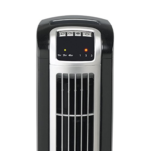 Lasko 2505 Portable Electric 36”Oscillating Tower Fan With Fresh Air Ionizer, Timer And Remote Control For Indoor, Bedroom And Home Office Use, 36 Inch, Black #TOP5