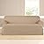 Sure Fit Heavyweight Cotton Duck One Piece T-Cushion Sofa Slipcover - Khaki (SF41868)