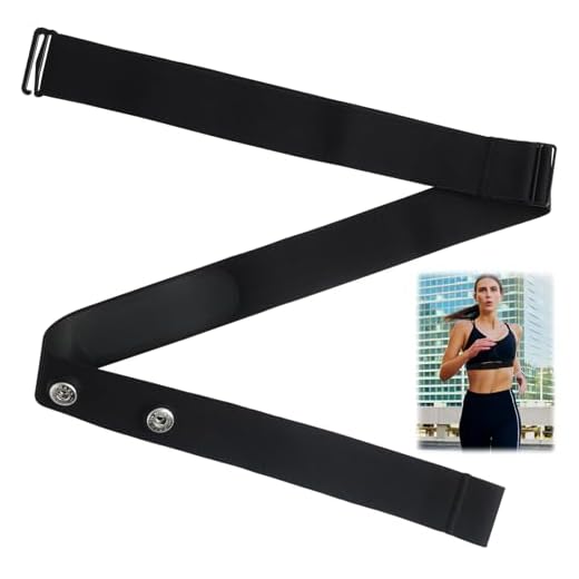 Jecdfs Correa de repuesto para ANT+ y Bluetooth Polar H7 Compatible con Coospo, Wahoo Tamaño universal M-XL, para caminar correr Ejercicios Cardiovasculares (Negro)