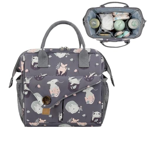Samuliy Bolsa de pañales de viaje | Bolsa de viaje para niños con múltiples compartimentos | Bolsa de viaje grande dividida, bolsa de pañales de alta capacidad, bolsa de pañales portátil para pañales